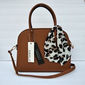NWT ISABELLE VEGAN DOME SATCHEL HANDBAG CROSSBODY